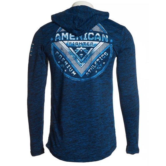 AMERICAN FIGHTER Men's T-Shirt L/S MACCARTHY HOOD - Picture 3 of 11